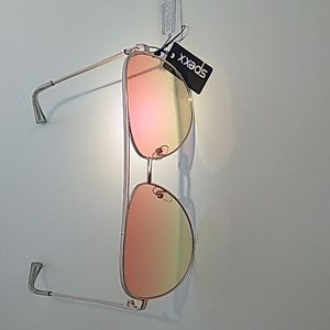 Spexx Aviator 2 toned Orange/Yellow Lens Gold Framed UV Sunglasses